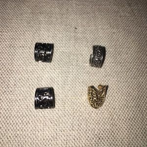 Set of 4 ear cuffs